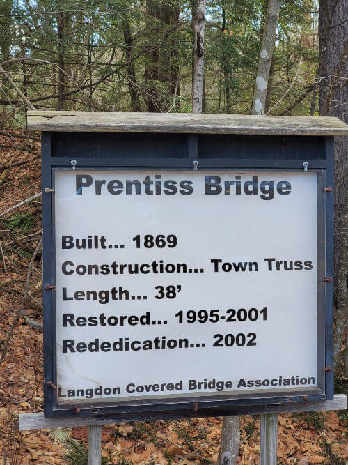 Prentiss Covered Bridge Langdon