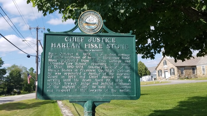Chesterfield, Chief Justice Harlan Fiske Stone